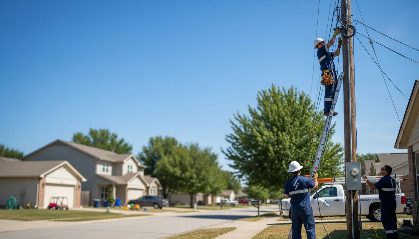 Residential electrician providing installation services in Clio, IA
